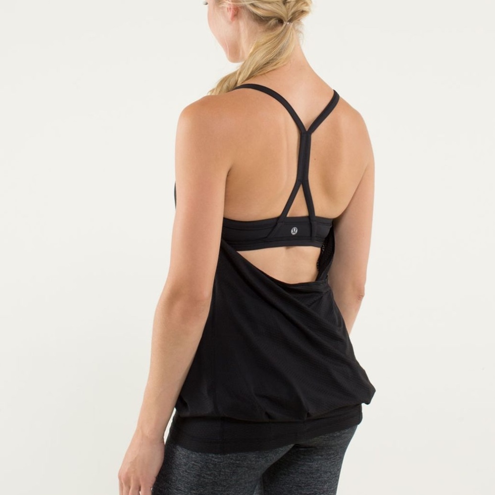 NWT Lululemon CYB Black Tank Bra Top Sz 4